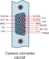 Camera connectors HD15F